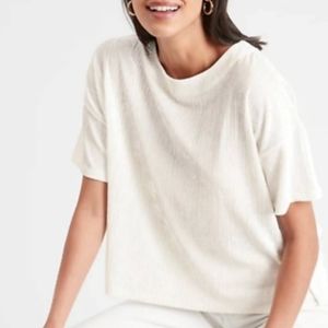 Banana Republic crinkle velvet top